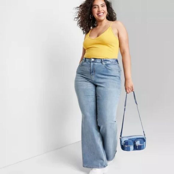 🆕👖High-Rise Flare Jeans From Wild Fable - Picture 1 of 3